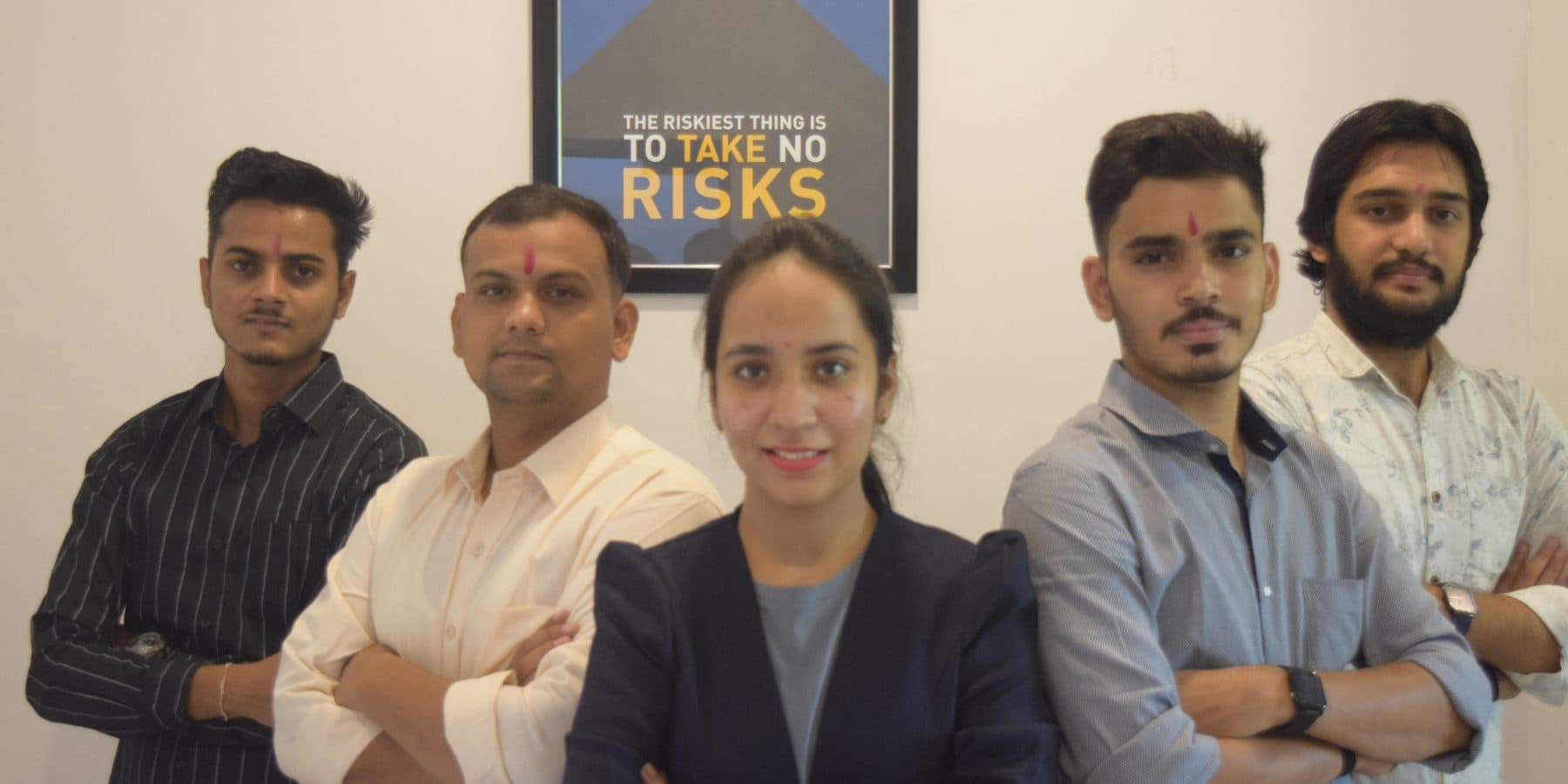Ready Bytes team members at the office