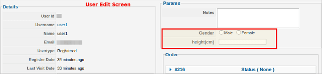 Ask User details of your choice