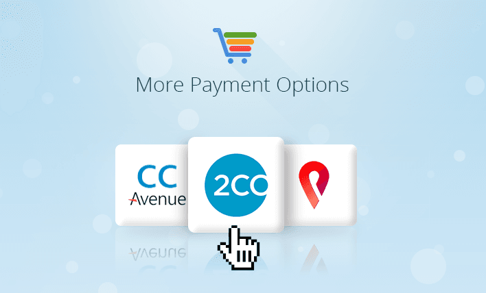 PayCart is now integrated with 2Checkout, CCAvenue and Pin Payments