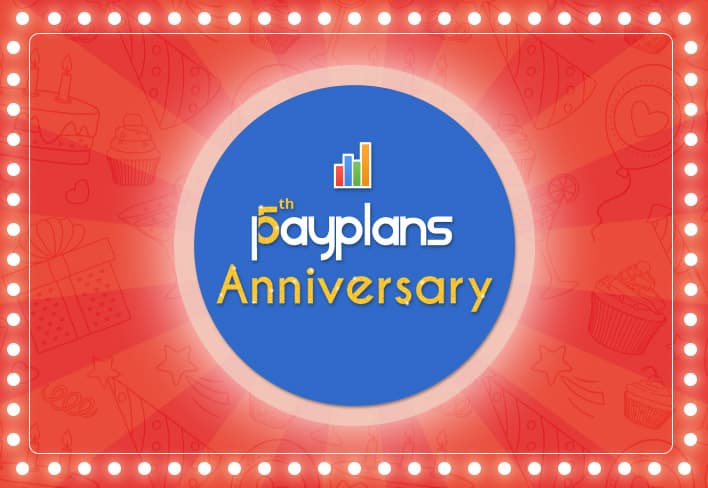 PayPlans is 5, Let’s Celebrate!