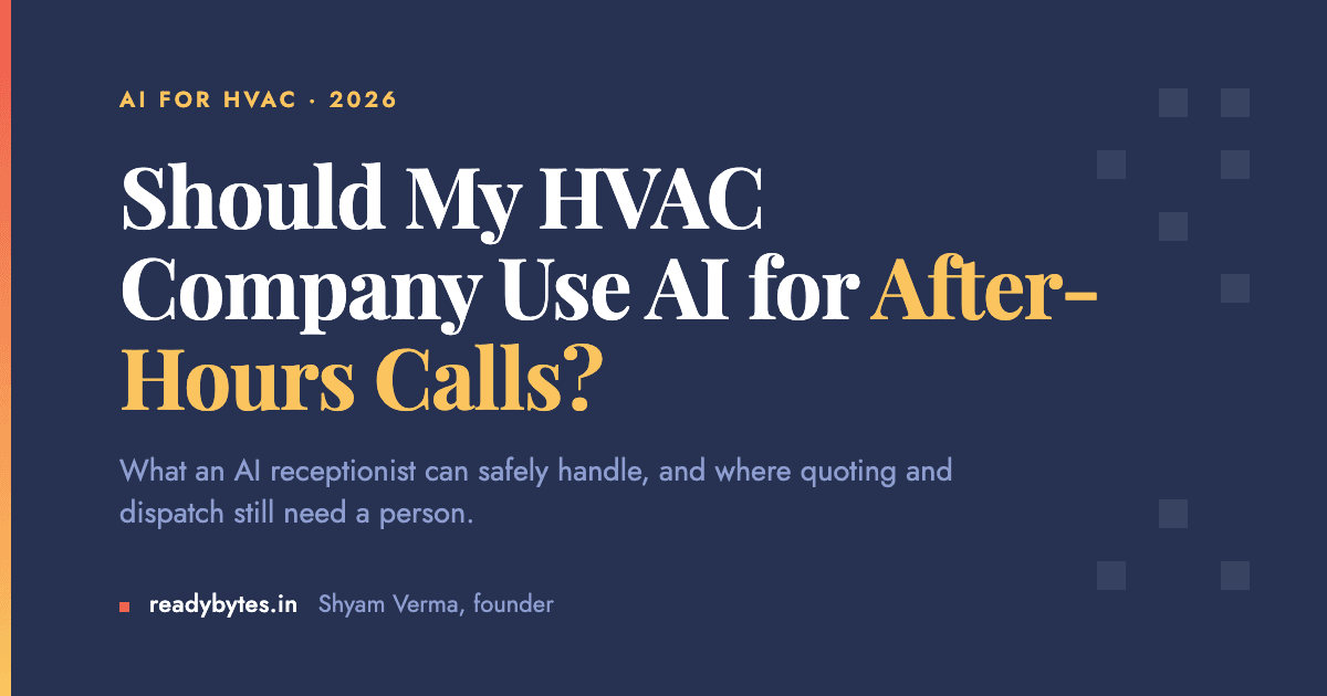 Should My HVAC Company Use AI for After-Hours Calls?