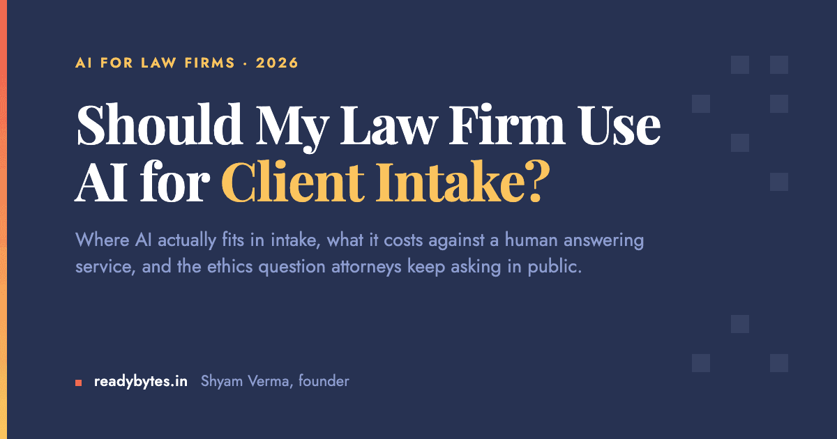 Should My Law Firm Use AI for Client Intake?