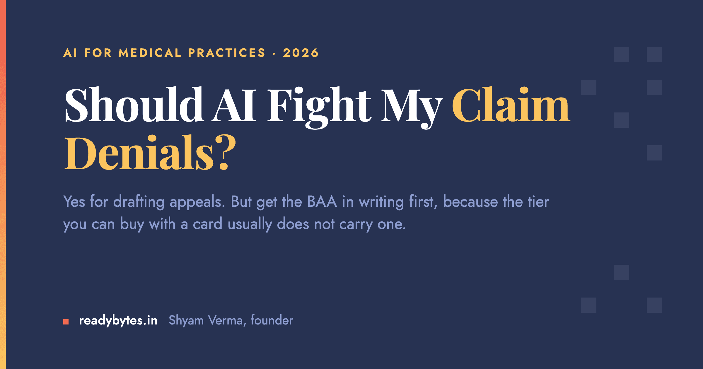 Should My Medical Practice Use AI for Claim Denials and Appeals?