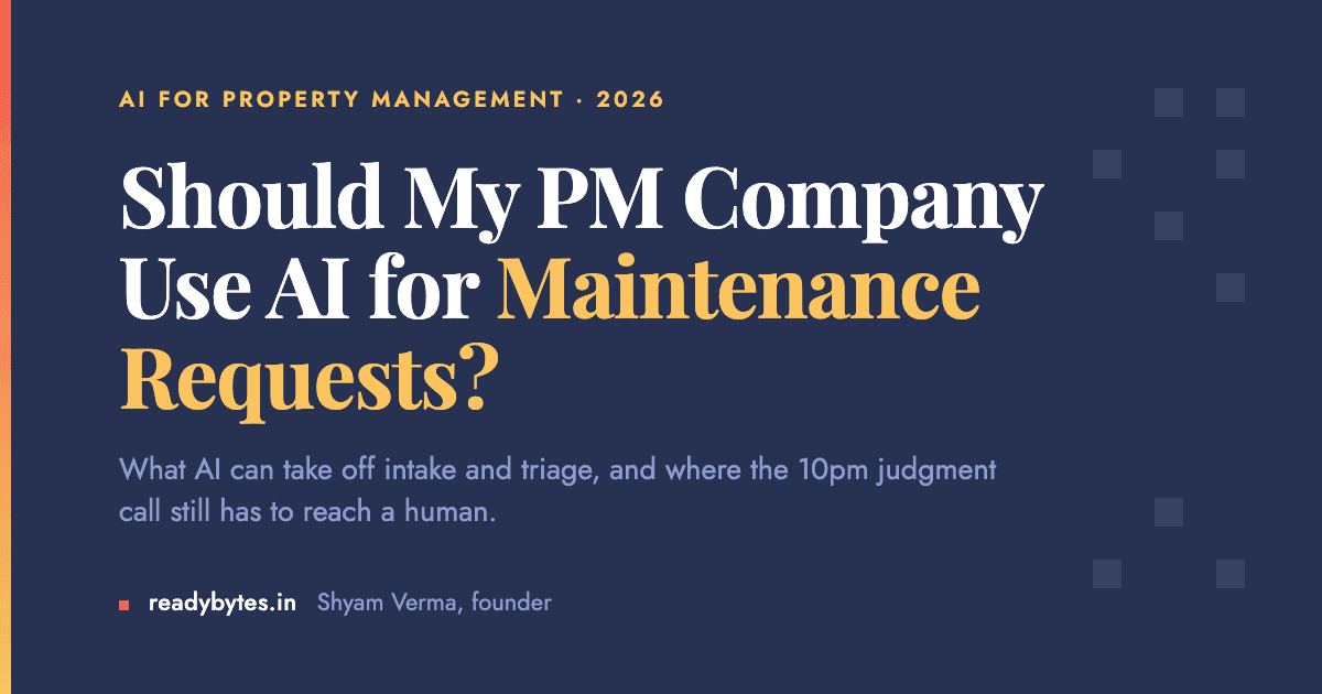 Should My Property Management Company Use AI for Maintenance Requests?