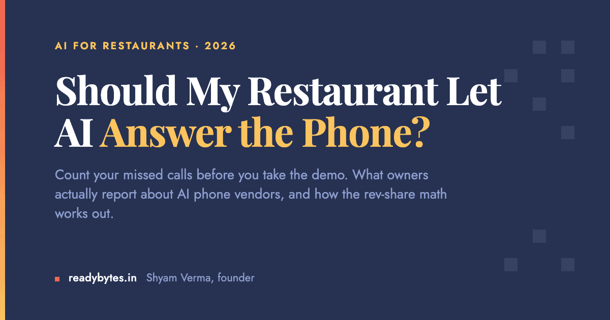 Should My Restaurant Let AI Answer the Phone?