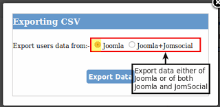 Simplified, Import & Export Joomla Users through IMPEXP3.1
