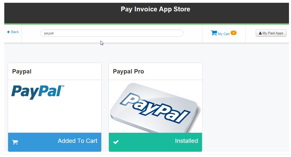 paymart filtering apps screen