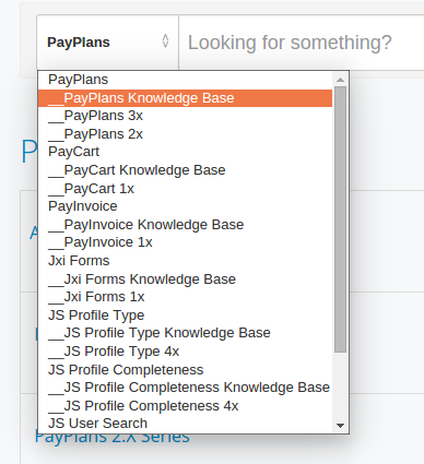 Payplans Knowledge Base Search