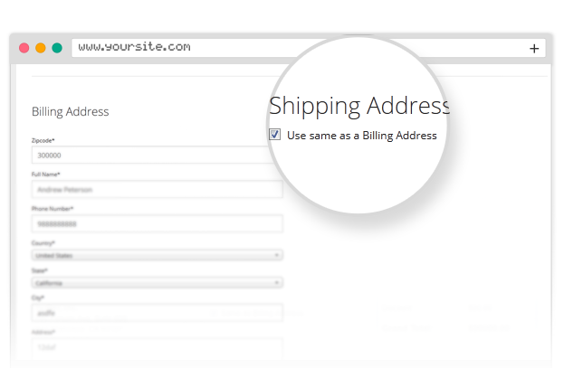 Utilize Shipping Address As Billing Address By Default