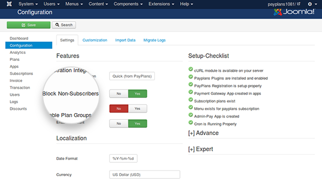 block non subscribers