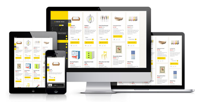 Mobile friendly online store