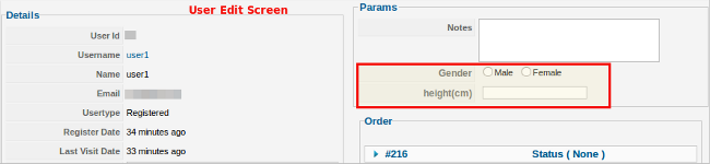 Ask User details of your choice
