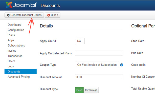 pro discount cofiguration