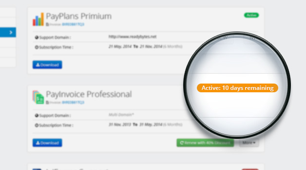 Status of your subscription