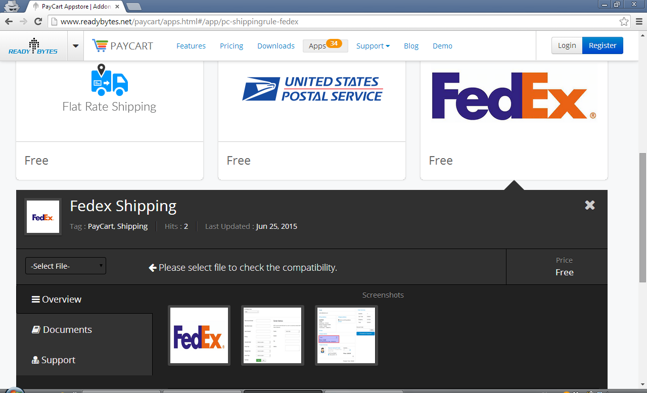 USPS Shipping Service and PayCart Integration