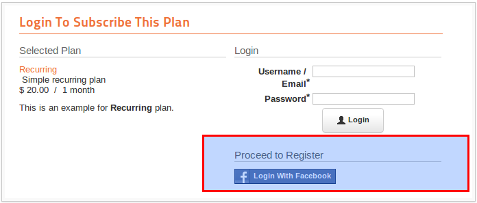 JFBConnect- PayPlans registration