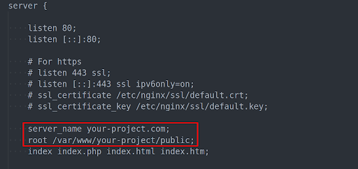 Docker Laravel configuration