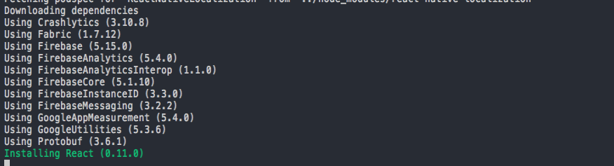 Duplicate React dependency in pods