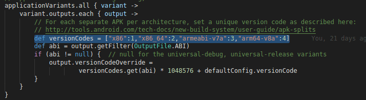 Default configuration