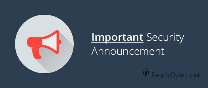 Important Customer Security Announcement
