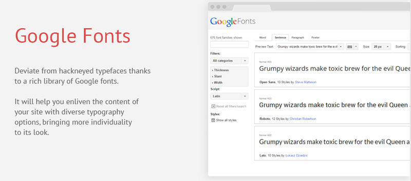Google Web Fonts