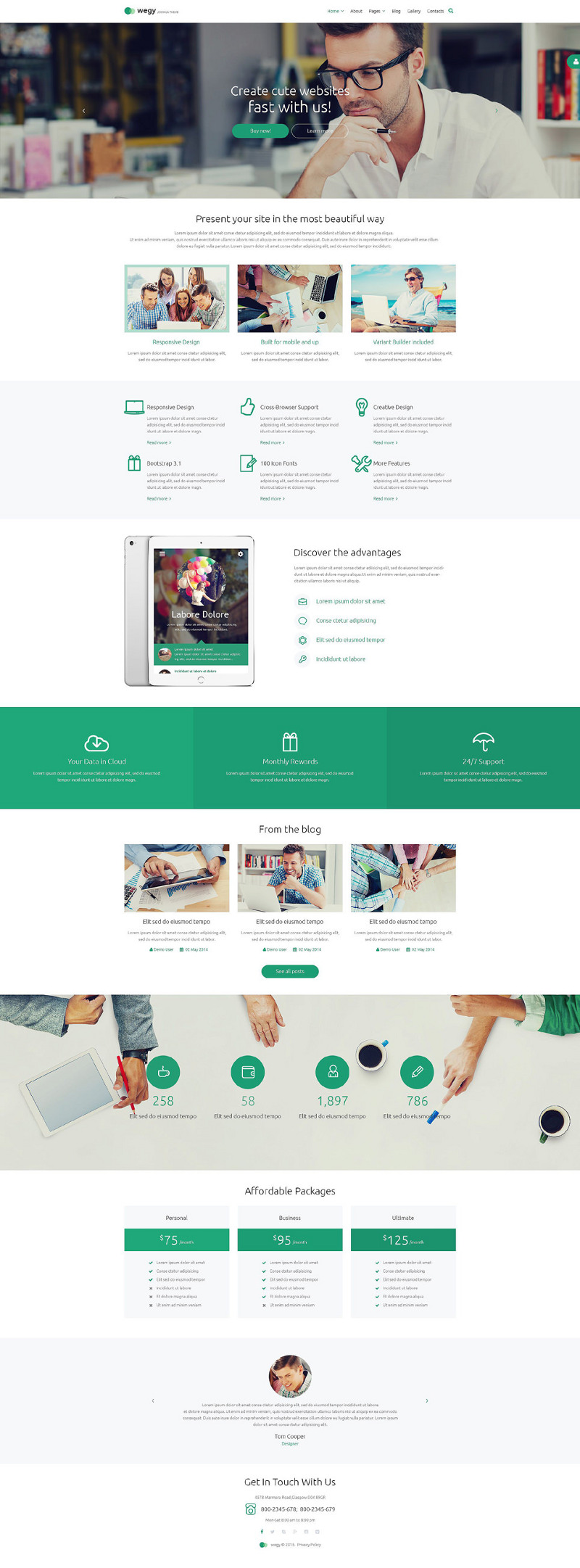 Wegy Joomla Theme