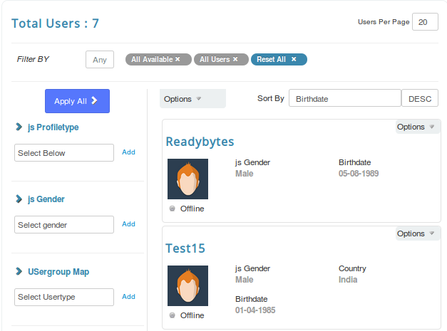 Apply Filter of XIUS