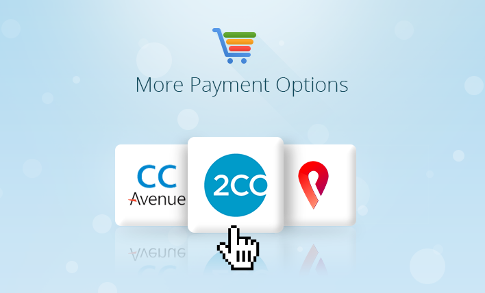 PayCart is now integrated with 2Checkout, CCAvenue and Pin Payments