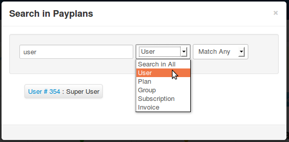 Backend Search Fields