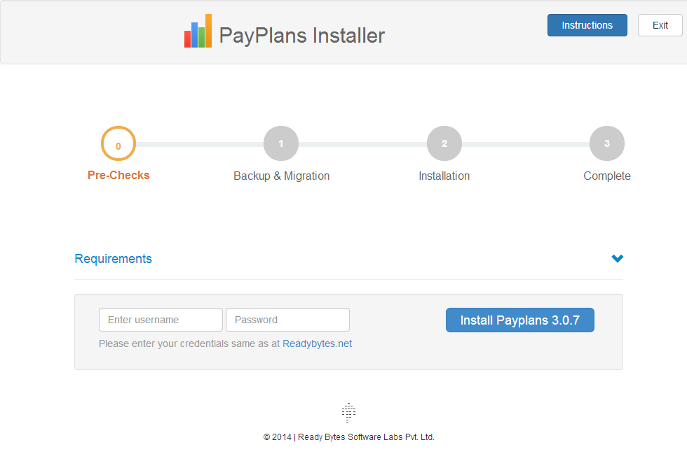Backend Installer Screen