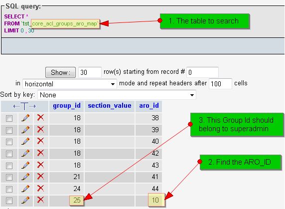 Recover Super Admin Status of Joomla 1.5 Administrator