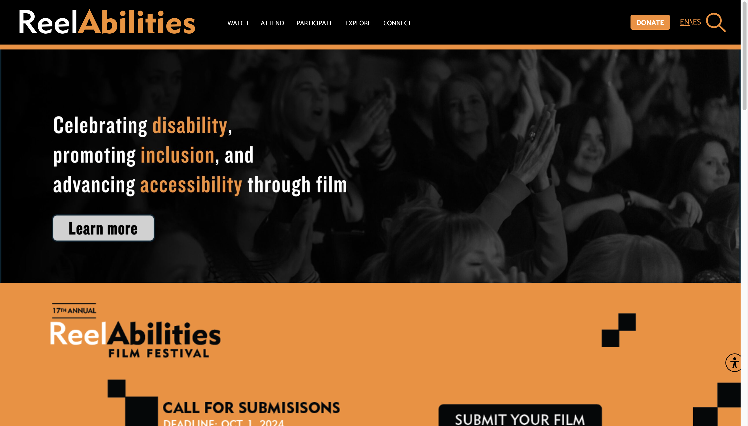 The old WordPress site, August 2024